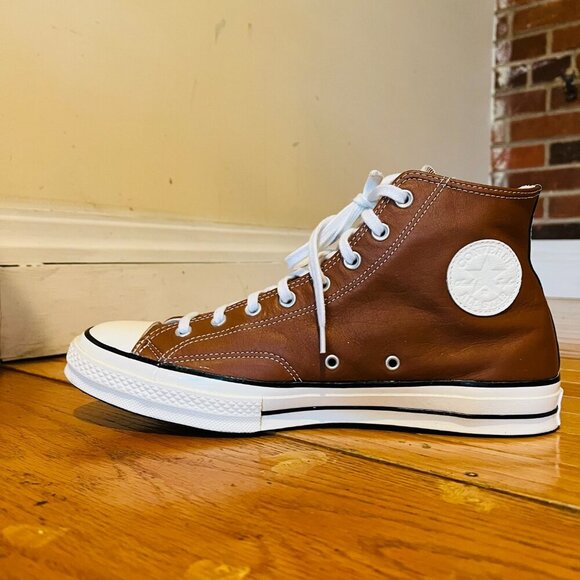 Converse Chuck Taylor All Star Cruise Leather High-Top Shoes Cognac Brown 12 - Picture 5 of 16